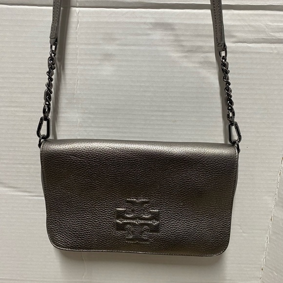 Tory Burch Silver Metallic Crossbody - Picture 3 of 12